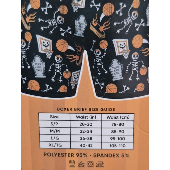 New Mens Medium Basketball Casket Ball Boxer Briefs One Pair Halloween Gift - Picture 3 of 4